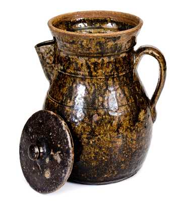Rare Crawford County, Georgia, Stoneware Lidded Coffeepot