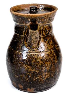 Rare Crawford County, Georgia, Stoneware Lidded Coffeepot