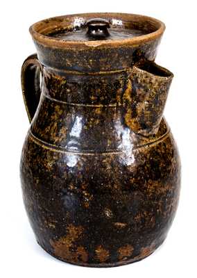 Rare Crawford County, Georgia, Stoneware Lidded Coffeepot