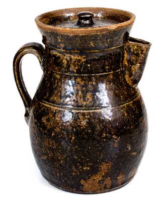 Rare Crawford County, Georgia, Stoneware Lidded Coffeepot