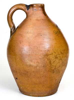 1 Gal. A. STATES, Stonington, CT Stoneware Jug with Cobalt Decoration