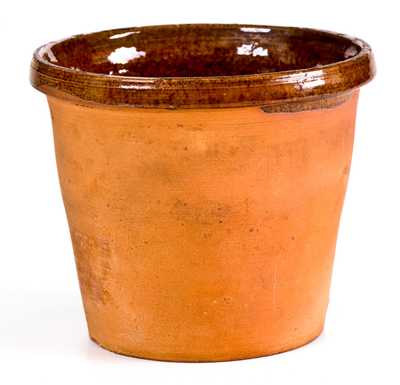 Unusual Small Redware Pot (probably York County, PA), 