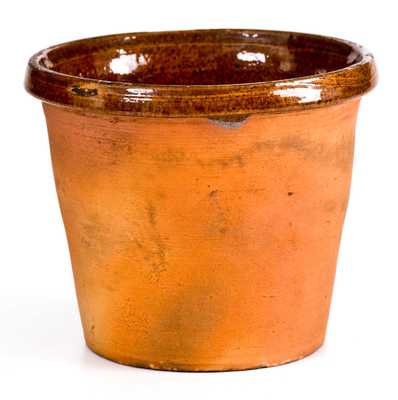 Unusual Small Redware Pot (probably York County, PA), "Sept. 22 1893 / made by Kimel"
