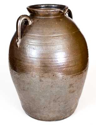 Outstanding JBL (Jesse Bradford Long), Crawford County, GA Large Spouted Stoneware Jar