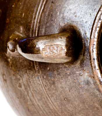 Outstanding JBL (Jesse Bradford Long), Crawford County, GA Large Spouted Stoneware Jar