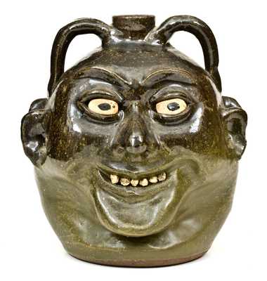 Fine Lanier Meaders (Cleveland, GA) Double Face Jug