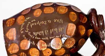 The Anna Pottery High Water Flask: Very Important Elaborate Snake Flask w/ Poetic Inscriptions