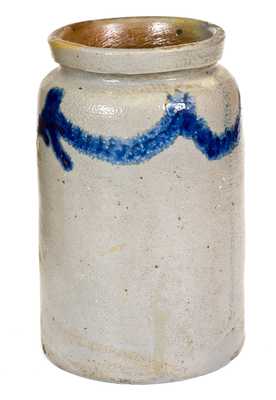 1/2 Gal. Stoneware Jar with Swag Decoration att. Baltimore, MD, circa 1820