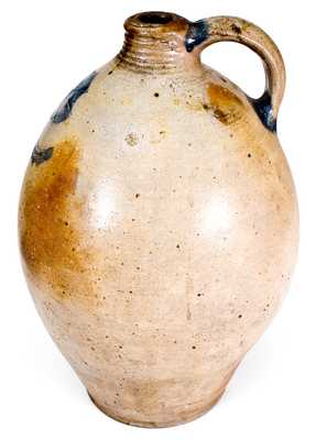 3 Gal. CT Stoneware Jug with Fine Slip-Trailed Floral Decoration