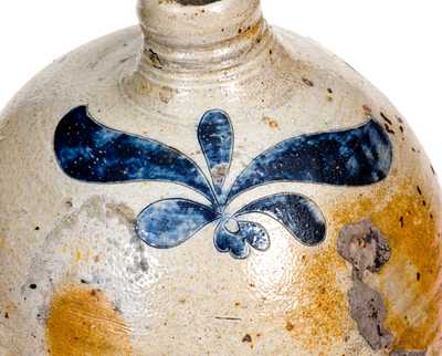 2 Gal. Manhattan Stoneware Jug with Incised Decoration, Manhattan, c1800