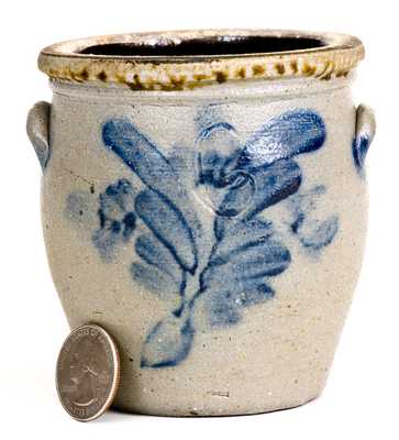 Rare Central Pennsylvania Stoneware Salesman's Sample Crock