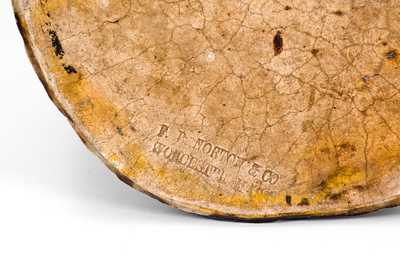 Lot of Two: Rustic Stoneware Planters (One Marked F. B. NORTON / WORCESTER, MASS)