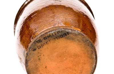 W. SMITH / WOMMELSDORF Redware Cream Jar Marked