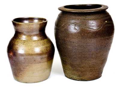 Lot of Two: Southern Salt-Glazed Stoneware, probably North Carolina Origin