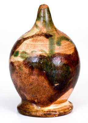 Multi-Glazed Redware Bank, Strasburg, VA, circa 1890