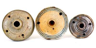 Lot of Three: Early American Stoneware Inkwells