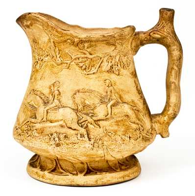 Rare Hunt Scene Pitcher, 