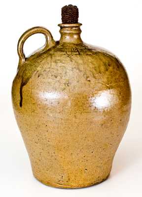 Very Rare and Important Early Dated Jug by the Enslaved Potter, Dave (Edgefield District, SC)