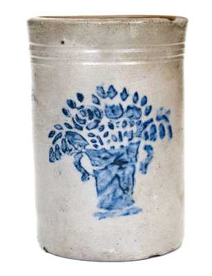 Small-Sized Western PA Stoneware Canning Jar w/ Urn Design