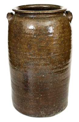 10 Gal. Alkaline-Glazed Stoneware Jar att. Burlon Craig, Catawba Valley, NC, c1935