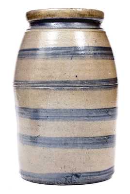 Fine Six-Stripe Western PA Stoneware Wax Sealer