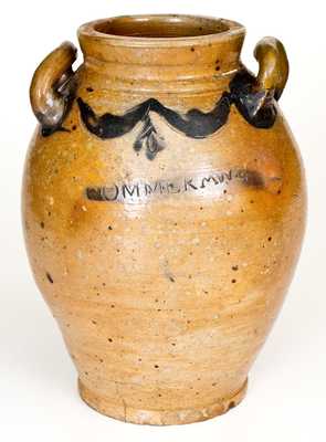 COMMERAWS / CORLEARS HOOK Stoneware Jar, Manhattan, circa 1810