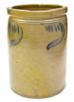 2 Gal. L. D. FUNKHOUSER / STRASBURG, VA Stoneware Jar with Swag Decoration