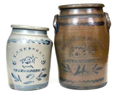 Lot of Two: Greensboro, Pennsylvania Stoneware Jars