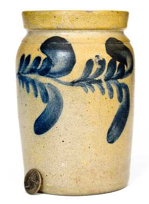 Quart-Sized Stoneware Jar, att. Richard Remmey, Philadelphia, PA, circa 1870
