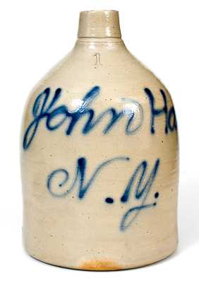 1 Gal. John Hay / N.Y. Stoneware Political Jug