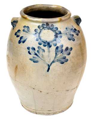 3 Gal. H. SMITH & CO., Alexandria, VA, Stoneware Jar with Floral Decoration