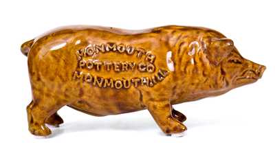 MONMOUTH POTTERY CO. / MONMOUTH, ILL. Stoneware Pig