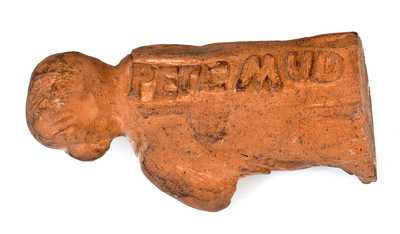 Rare "Pete Mud" Roanoke, Virginia Brick Figure w/ Documentation