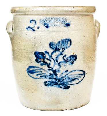 C.W. BRAUN, / BUFFALO, N.Y. Stoneware Crock