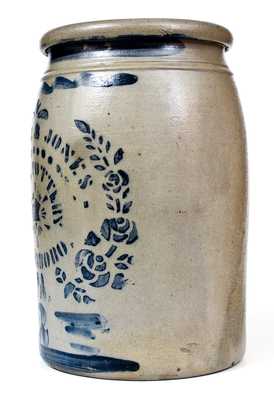 Very Fine Hamilton & Jones / Star Pottery / Greensboro, PA Stoneware Jar