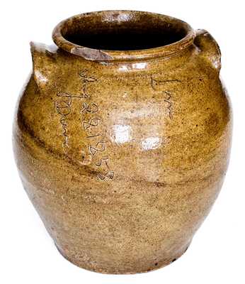 Dave Pottery Jar, Aug 28. 1858 / Dave / Lm / X