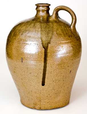 Very Rare and Important Early Dated Jug by the Enslaved Potter, Dave (Edgefield District, SC)