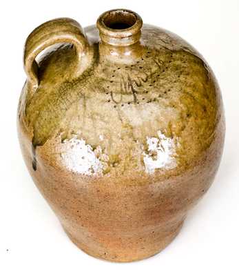 Very Rare and Important Early Dated Jug by the Enslaved Potter, Dave (Edgefield District, SC)