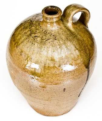 Very Rare and Important Early Dated Jug by the Enslaved Potter, Dave (Edgefield District, SC)