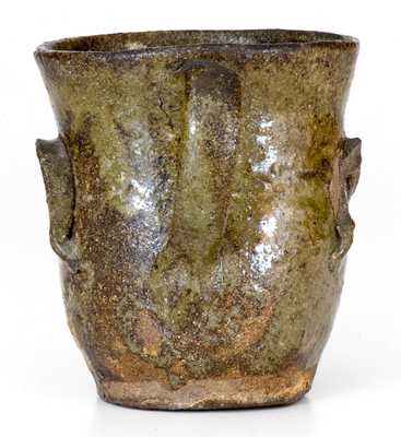 Exceptional Edgefield District, SC Stoneware Face Cup