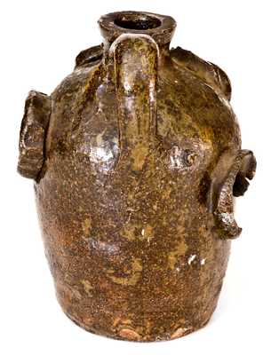 Rare and Important Edgefield Face Jug, probably Lewis Miles / Stoney Bluff