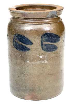 1/2 Gal. Stoneware Jar att. G. & A. Black / Somerfield, PA