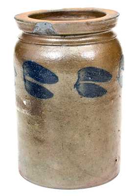 1/2 Gal. Stoneware Jar att. G. & A. Black / Somerfield, PA