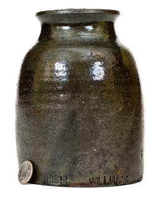 Extremely Rare RICH WILLIAMS (African-American Potter) South Carolina Stoneware Jar