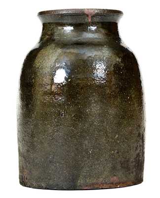Extremely Rare RICH WILLIAMS (African-American Potter) South Carolina Stoneware Jar