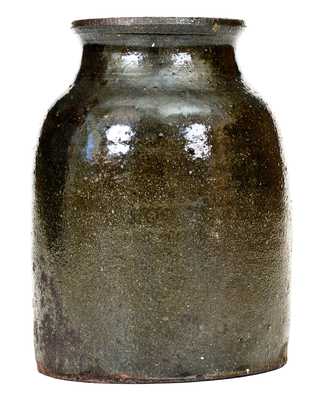 Extremely Rare RICH WILLIAMS (African-American Potter) South Carolina Stoneware Jar