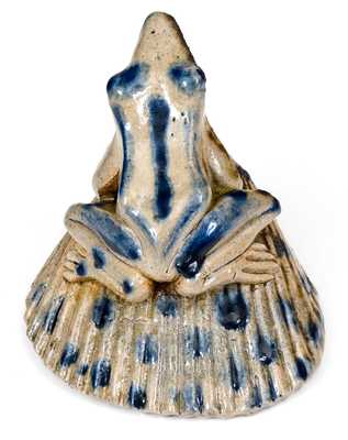 Exceptional Anna Pottery / 1882 Frog Inkwell