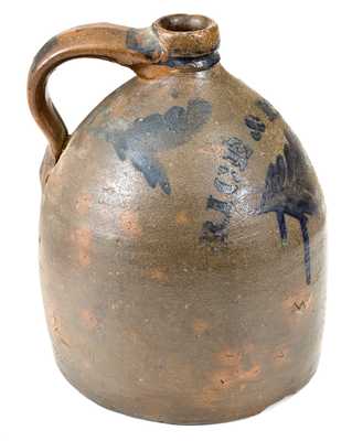 Very Rare RICE & BROYLES Lindside, WV Stoneware Jug