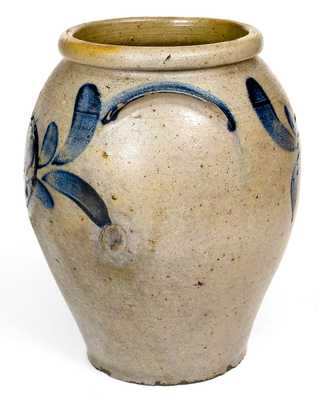 Two-Gallon att. Miller Pottery, Strasburg, VA Stoneware Jar, circa 1835