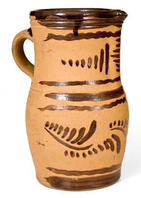 Tanware Pitcher, New Geneva, PA origin, circa 1885